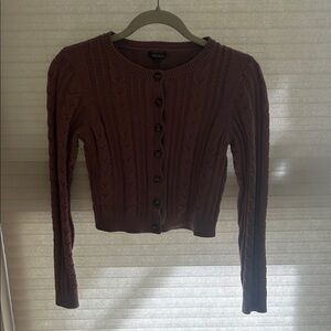 Women's Cable Knit Sweater - Brown